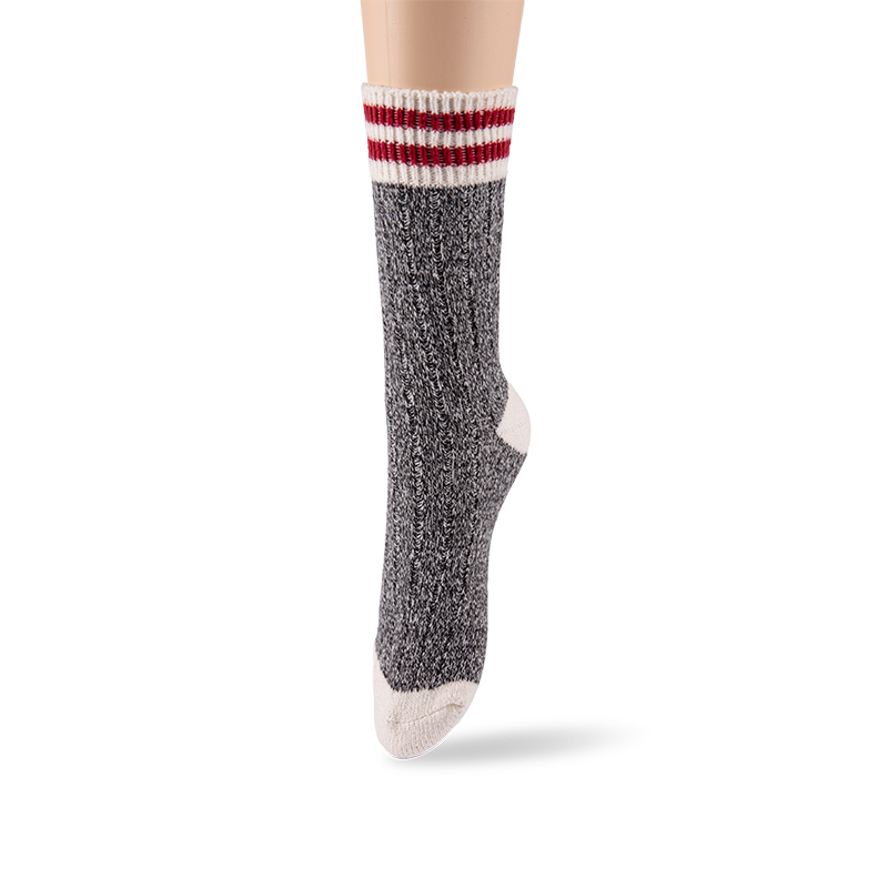 RZ100 Polyester Fleece Textured Contrast Color Mid-Calf Women’s Boot Socks RZ100 Polyester Fleece Textured Contrast Color Mid-Calf Women’s Boot Socks