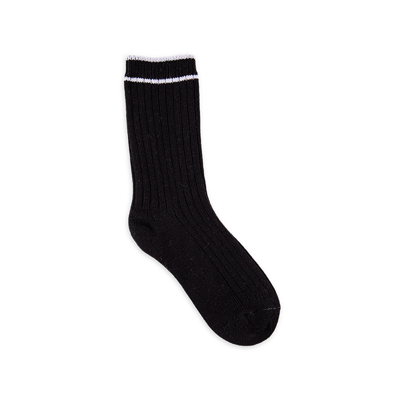 RZ104 Minimalist Black and White Mid Calf Cotton Spring & Summer Series Socks RZ104 Minimalist Black and White Mid Calf Cotton Spring & Summer Series Socks