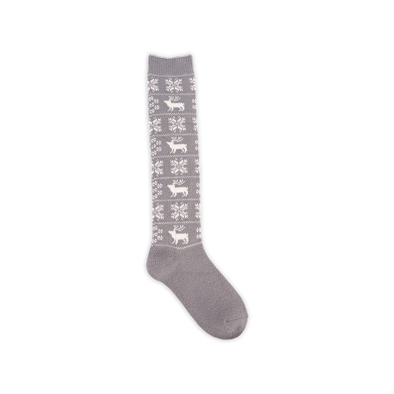 RZ292 Winter Reindeer Acrylic Soft Warm Knee High Socks RZ292 Winter Reindeer Acrylic Soft Warm Knee High Socks